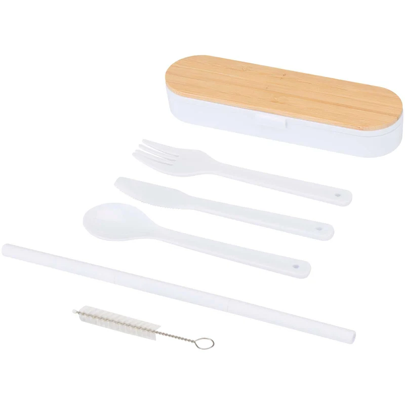Set di posate con coperchio in bambù Runa