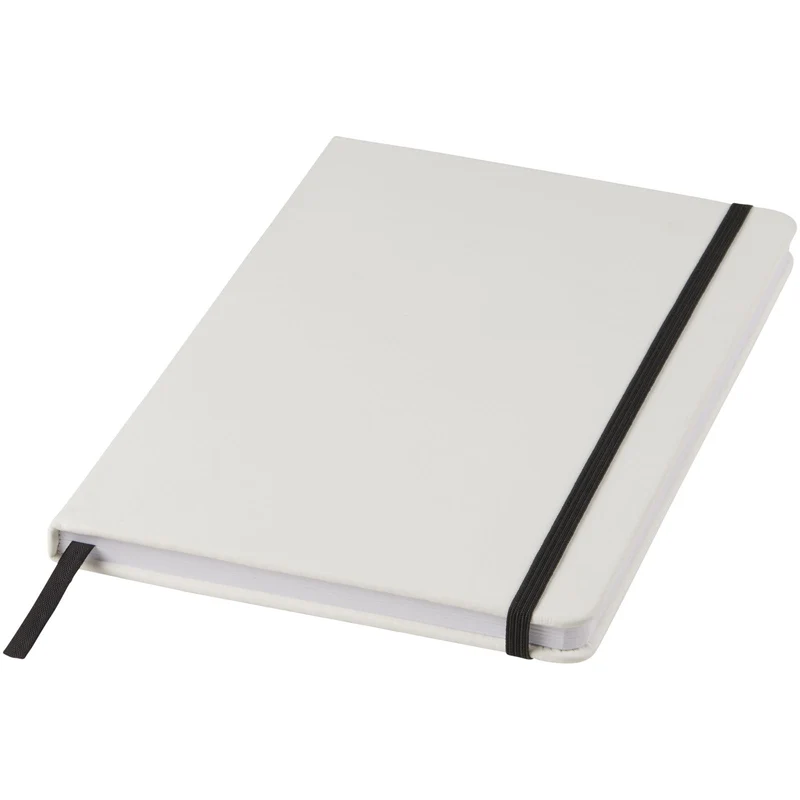 Blocco note bianco formato A5 con elastico colorato Spectrum