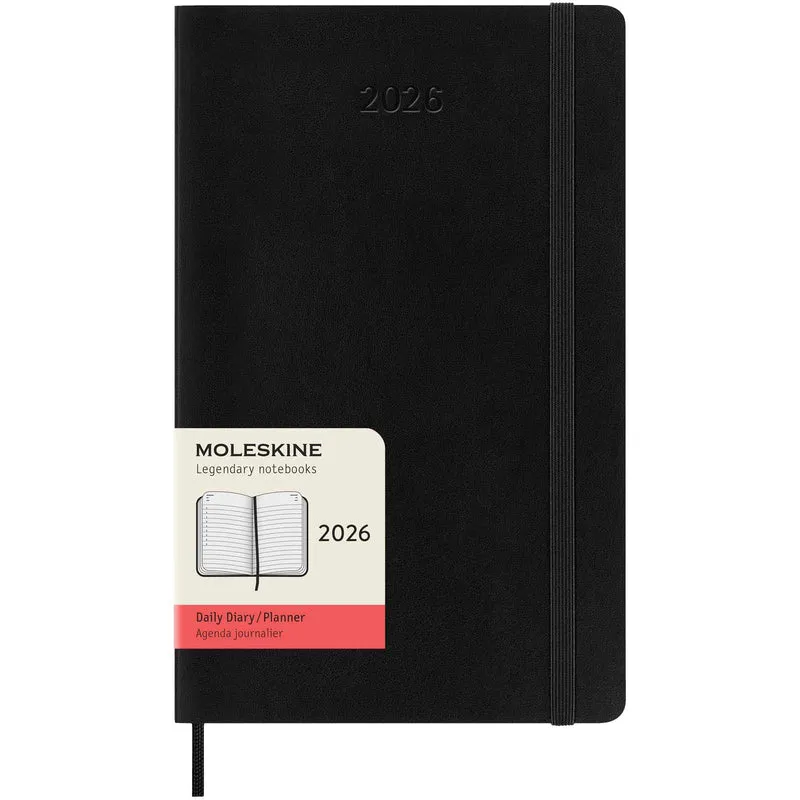 Agenda giornaliera 12 mesi con copertina morbida Moleskine