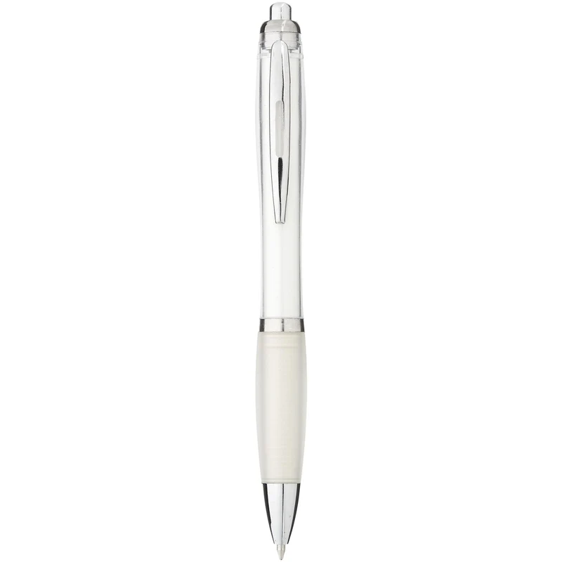 Penna a sfera con fusto e impugnatura colorati Nash (inchiostro blu)