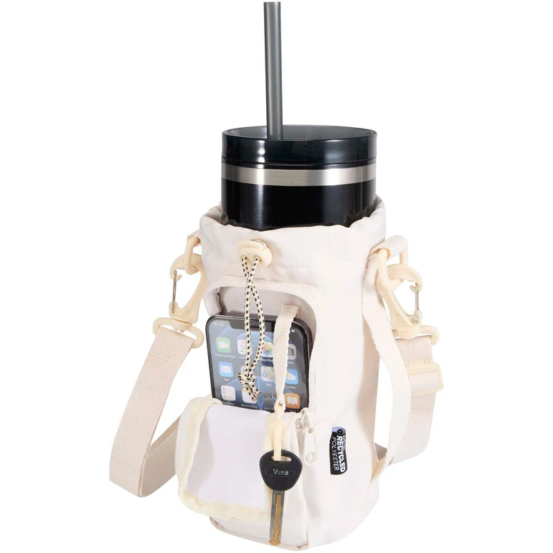 Borsa da viaggio per bottiglie in materiale riciclato da 2 litri Trip Aware™