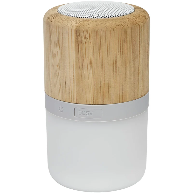 Speaker Bluetooth® in bambù Aurea con luce