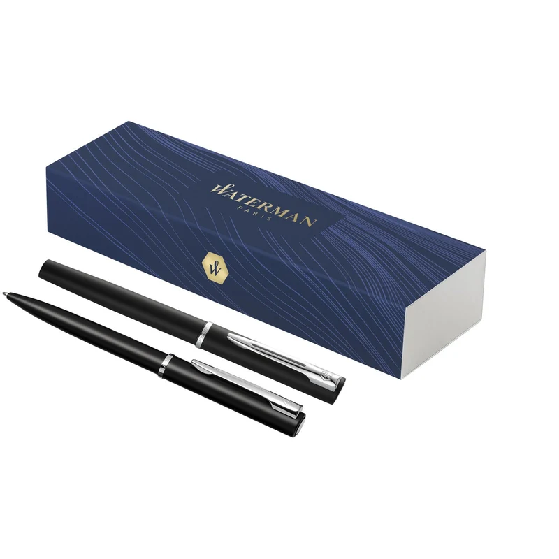 Waterman set penna a sfera e penna roller Allure (inchiostro blu)