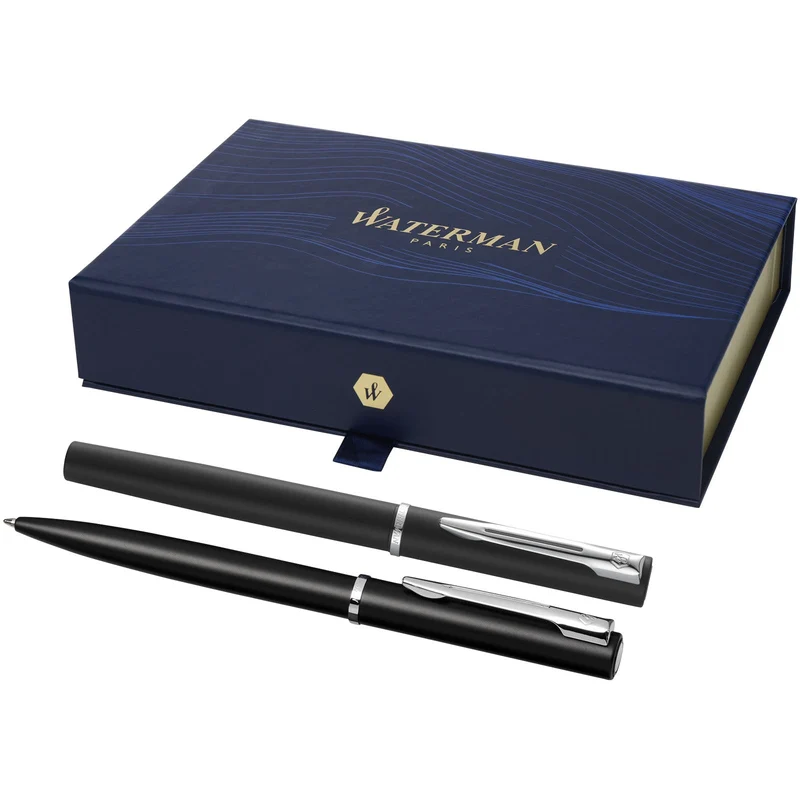 Waterman set penna a sfera e roller Allure (inchiostro nero)
