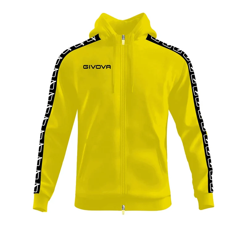FELPA FULL ZIP CON CAPPUCCIO TERRY BAND