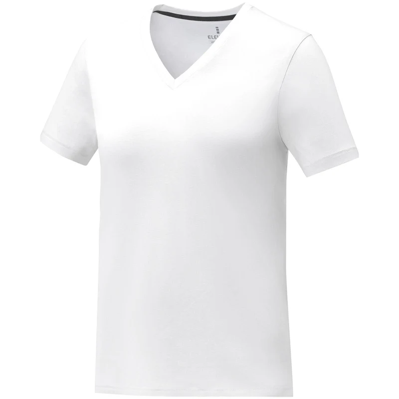 T-shirt Somoto da donna a manica corta con collo a V