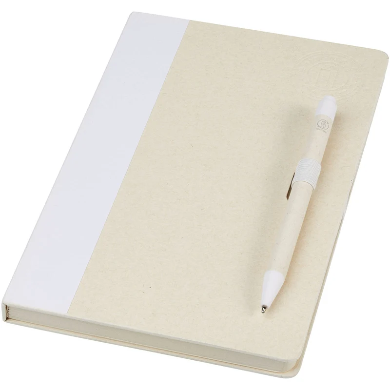 Set blocco note formato A5 e penna a sfera Dairy Dream realizzati con cartoni del latte riciclati