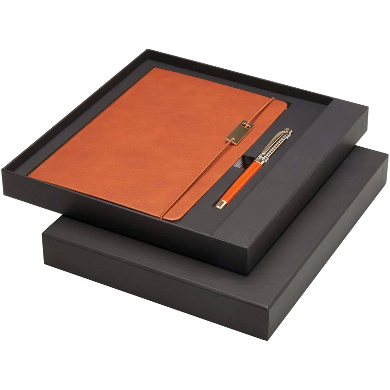 Set penne roller e blocco note in formato A5 Legato (inchiostro blu)