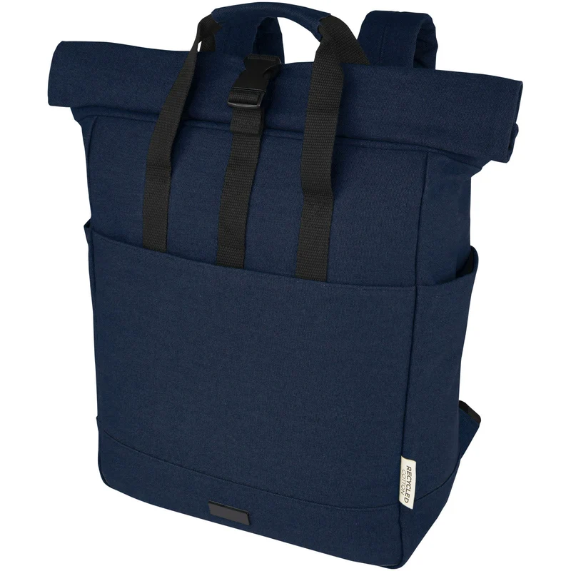 Zaino rolltop per portatile da 15" in canvas riciclato certificato GRS Joey - 15L