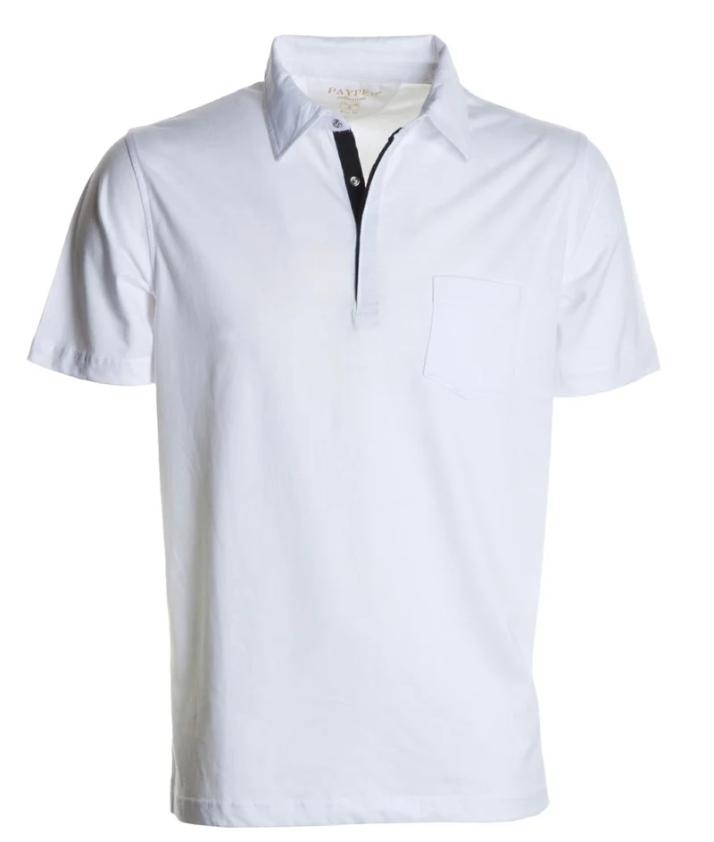 CHIC POLO JERSEY COLLO CAMICIA C/BOTTONI PAYPER