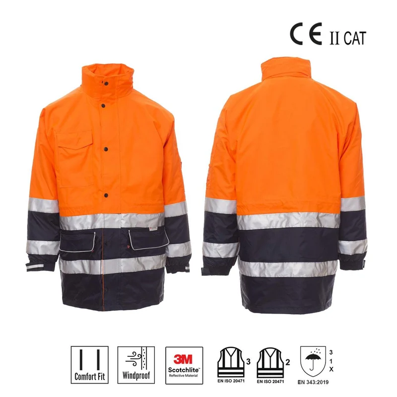 SECURITY PARKA "4 IN 1" ALTA VISIBILITA' PAYPER