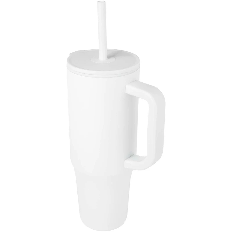 Bicchiere termico da 900 ml certificato RCS con cannuccia in silicone Brady