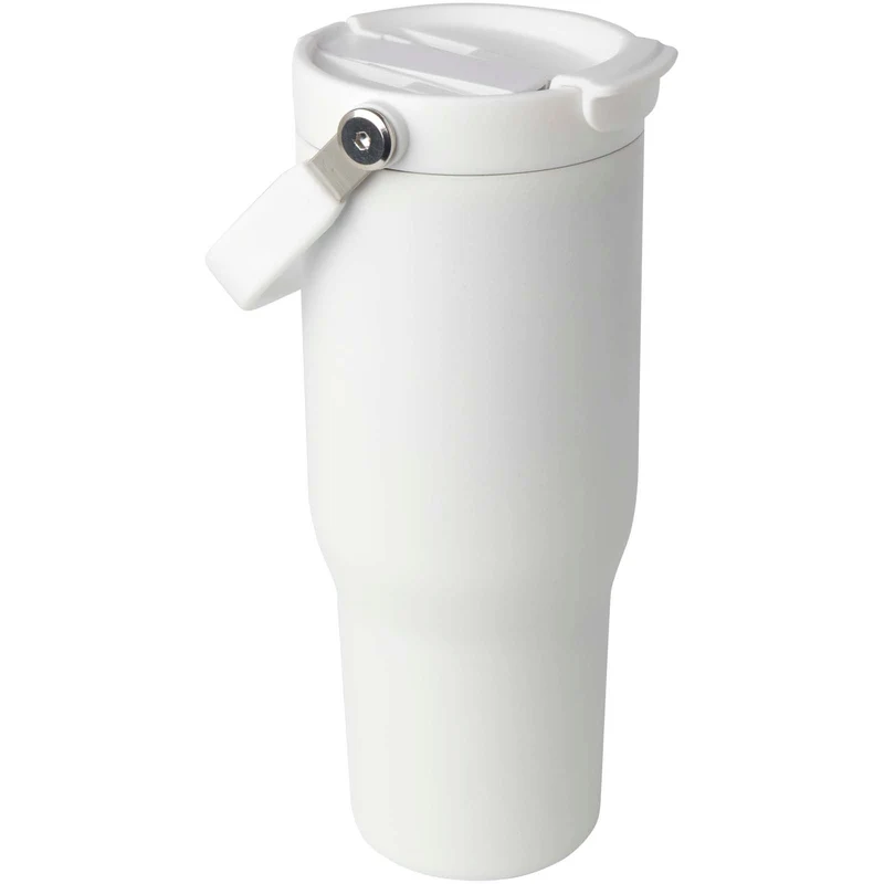 Bicchiere termico da 900 ml in acciaio inossidabile riciclato certificato RCS con sottovuoto in rame e coperchio a doppia fun