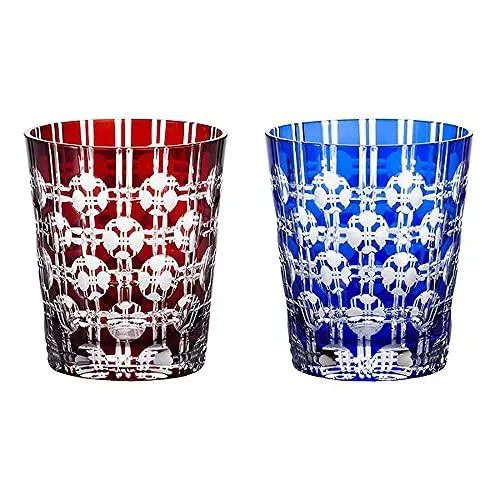 Sklenice NARUMI Glassworks Eternity Rock, modrá a červená, 250 ml, GW6057-2270
