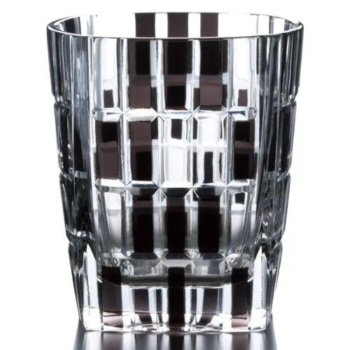 Skleněná láhev NARUMI Glass Works Urban Black 270cc Rocks Glass GW6052-222BK