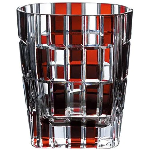 Skleněná láhev NARUMI Glass Works Urban Red 270cc Rocks Glass GW6052-222RD