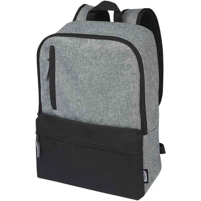 Zaino bicolore per portatile da 15" in materiale riciclato certificato GRS Reclaim 14L