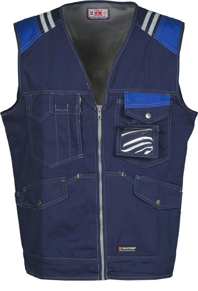 TUCSON GILET BICOLORE IN COTONE PAYPER