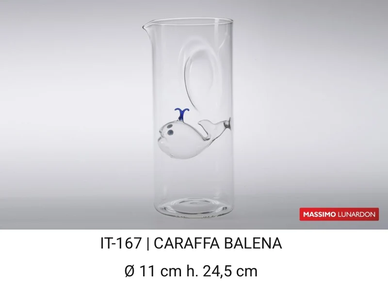 Massimo Lunardon - Caraffa in vetro soffiato