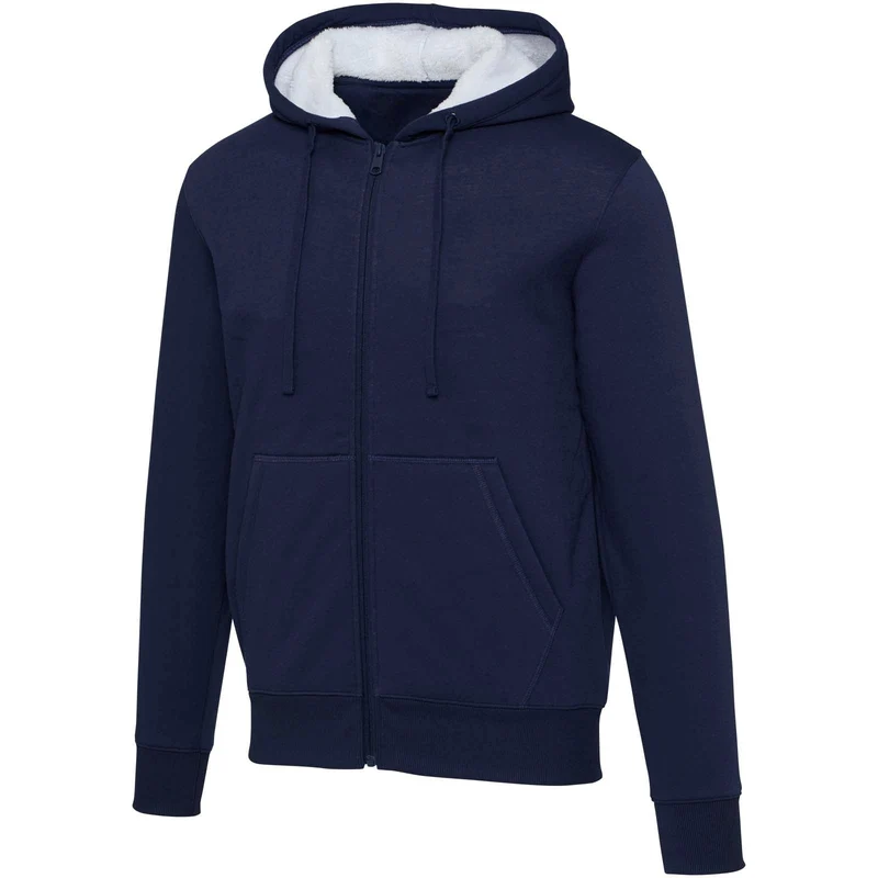 Felpa con cappuccio e zip intera in sherpa Natron