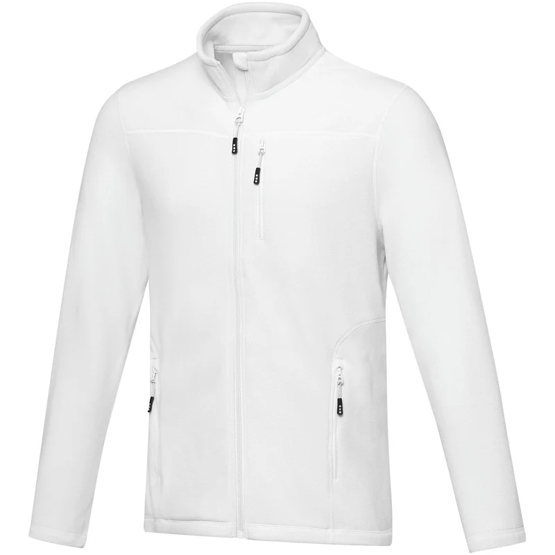 Giacca da uomo in pile con zip integrale in materiale riciclato certificato GRS Amber