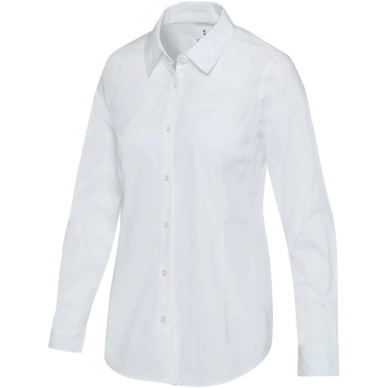 Camicia in tessuto di popeline da donna Carnelian