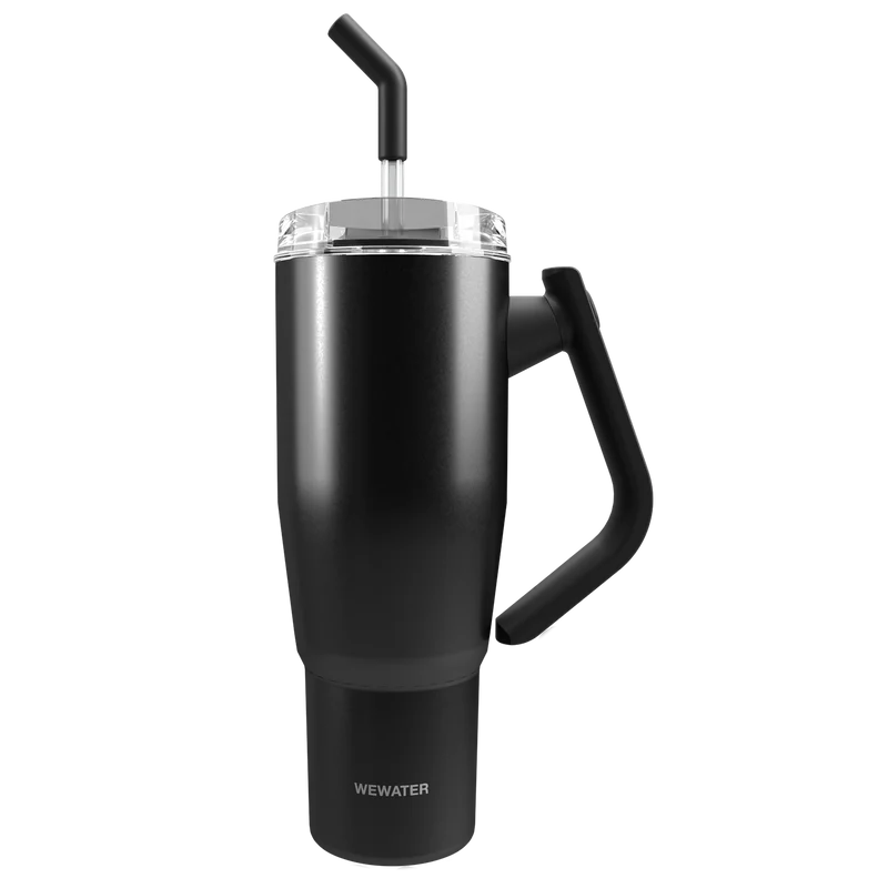 Tumbler da viaggio con cannuccia Big Chill Nero 950 ml