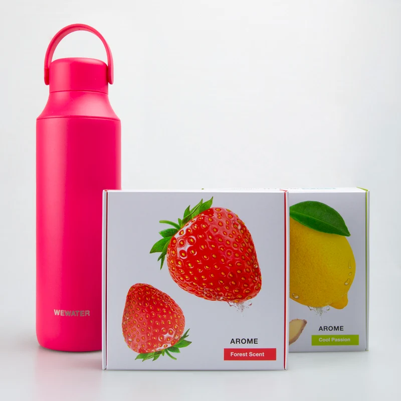 Set Borraccia Hot Pink + 2 infusi freddi