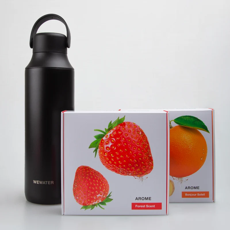 Set Borraccia Midnight Black + 2 infusi freddi