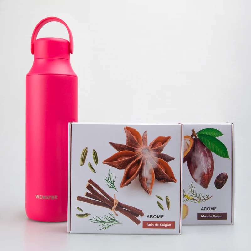 Set Borraccia Hot Pink + 2 infusi a caldo