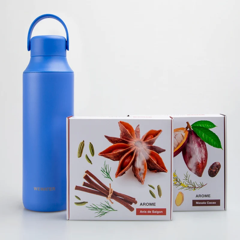 Set Borraccia Cold Blue + 2 infusi a caldo