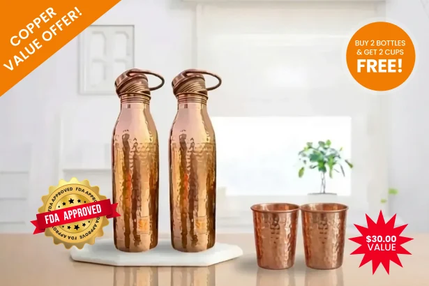Acquista 2 bottiglie e ricevi 2 tazze di rame da 12 once in omaggio (valore $ 30.00)