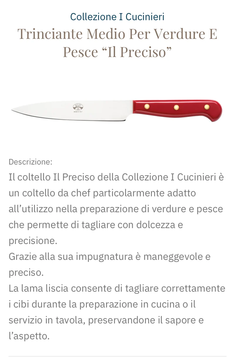 Coltellerie Berti made in Italy - PROMO