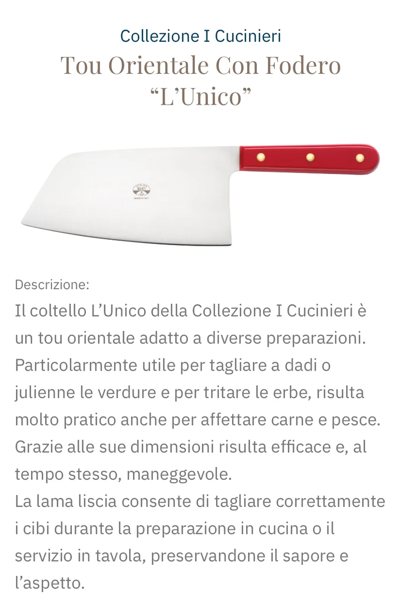 Coltellerie Berti made in Italy - PROMO