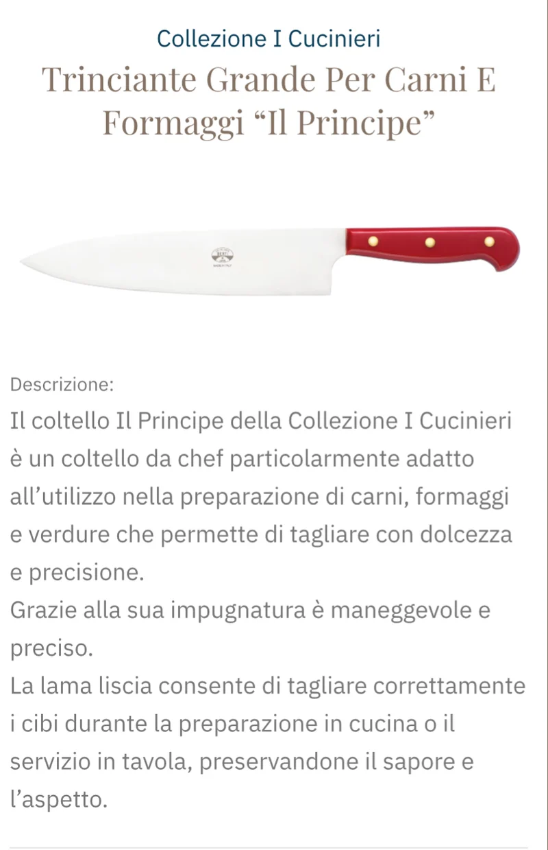 Coltellerie Berti made in Italy - PROMO