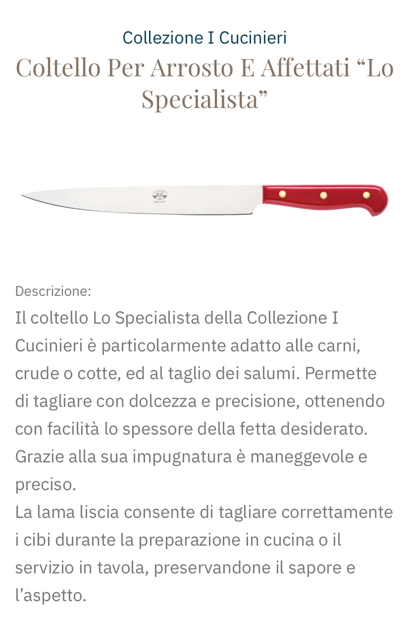 Coltellerie Berti made in Italy - PROMO