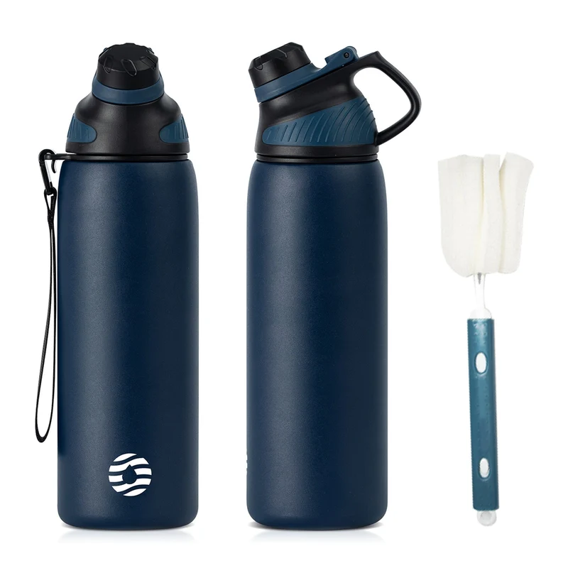 27 oz Stainless Steel Insulated Water Bottle with Magnetic Lid