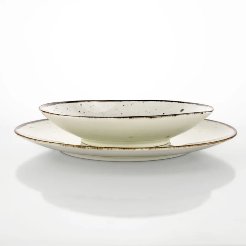 Piatto fondo 22 cm Cottage Ivory