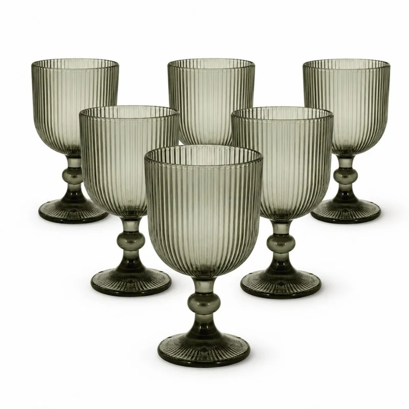 Set da 6 Calici da Vino | Eleganza e Stile in Vetro