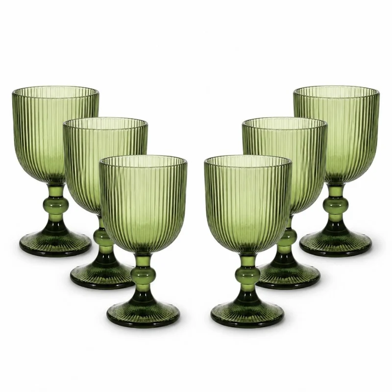 Set da 6 Calici da Vino | Eleganza e Stile in Vetro