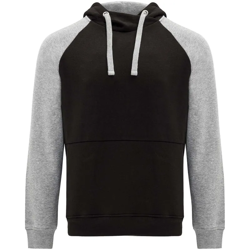 Felpa con cappuccio unisex bicolore Badet