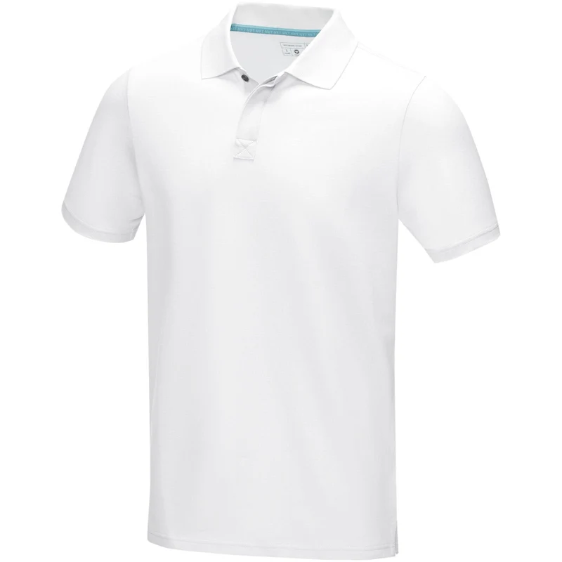 Polo Graphite a manica corta da uomo in tessuto organico