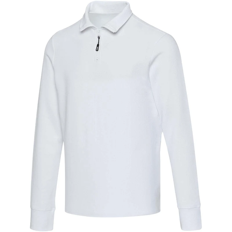 Polo unisex a maniche lunghe con mezza zip Zeus