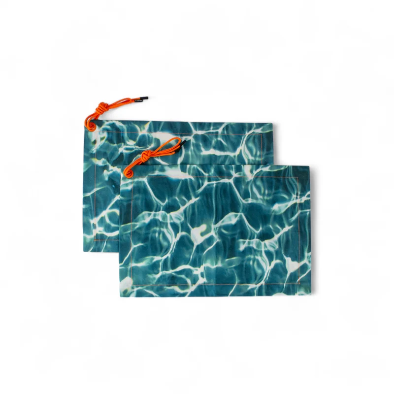 American placemat set 2pz - Cm 40X60 ACQUA