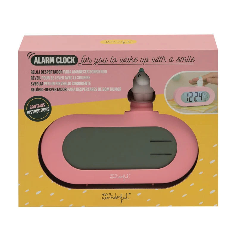 Reloj despertador - Unicornio rosa
