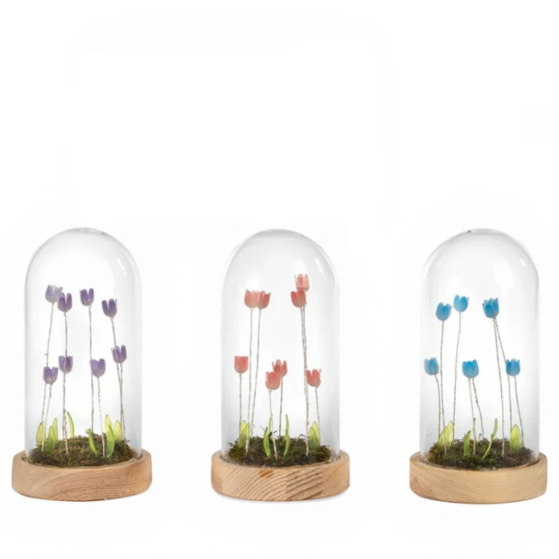 Lampada Decorativa Cupola con Tulipani LED - Bomboniera Elegante