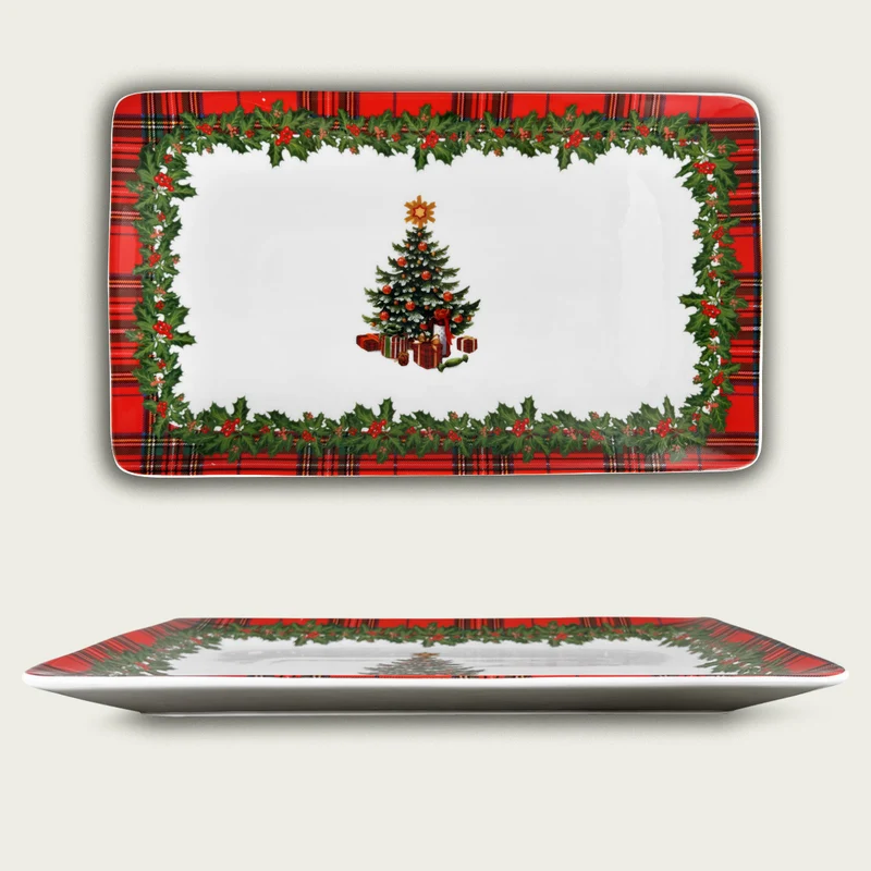 Vassoio Rettangolare Natale - Scottish