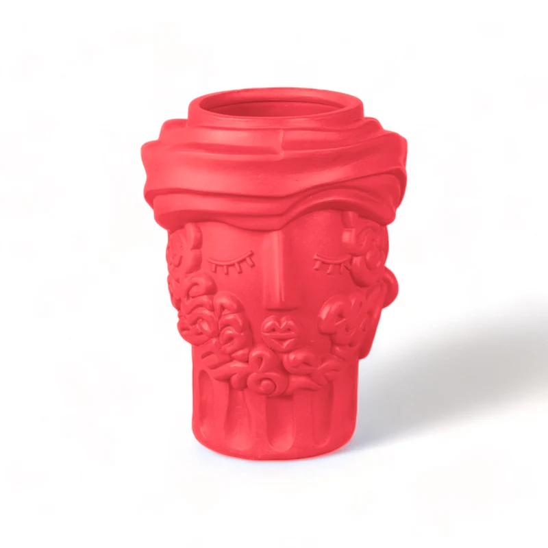 Terracotta Vase Man - BOUGAINVILLEA