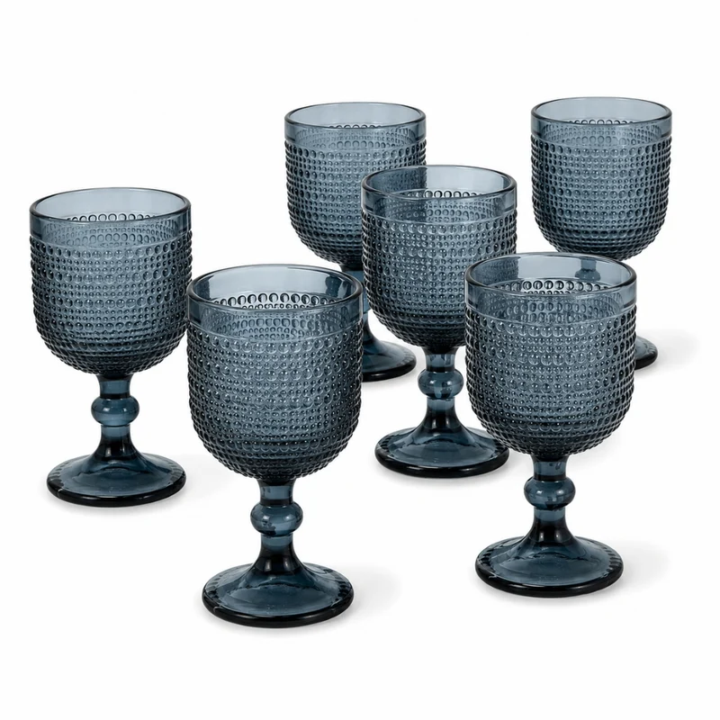Set da 6 Calici da Vino | Eleganza e Stile in Vetro