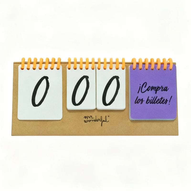 Calendario de cuenta atrás para tu viaje soñado